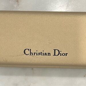Authentic Christian Dior Gold Eyeglasses Case